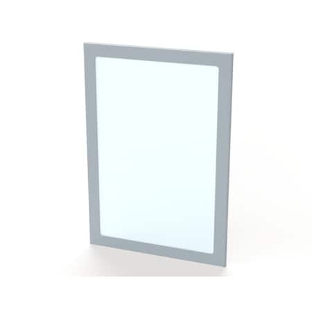 Saginaw Control & Engineering Window, 19-1/2 in. H x 13-1/2 in. W x 0.38 in. L, 304 Stainless Steel SCE-PWK1711NF